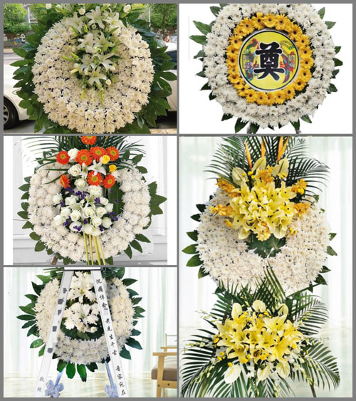 四川达州万源市梨树乡花圈速递