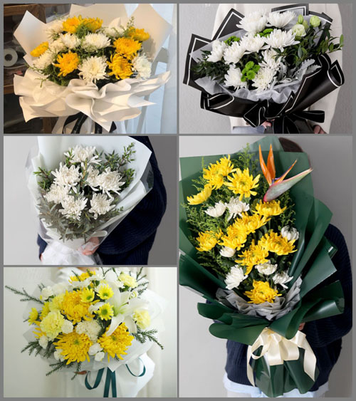 四川达州万源市梨树乡白事花束代送